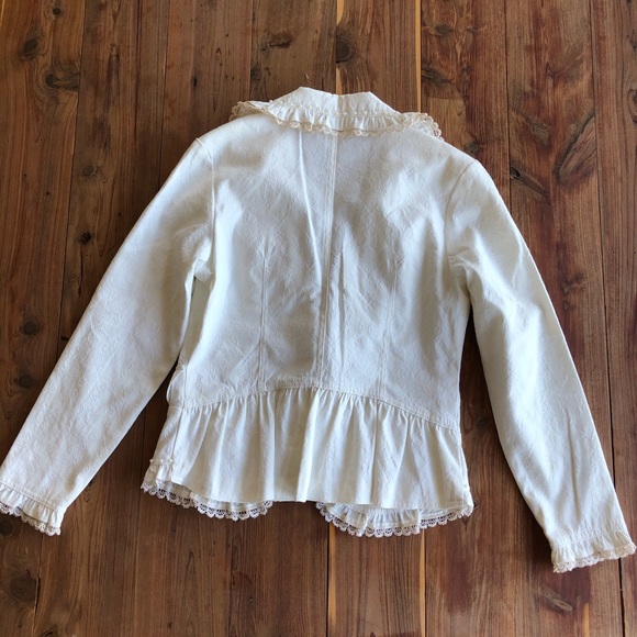 Jensato White & Off White Blazer Jacket - Picture 8 of 12